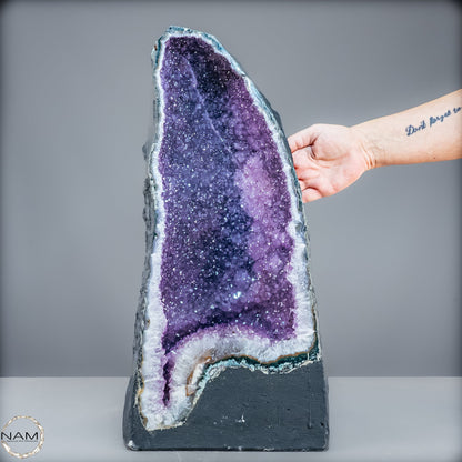 Natürliche Intensive Amethyst-Achat-Kristall Kathedrale/Druse - 20990,55g