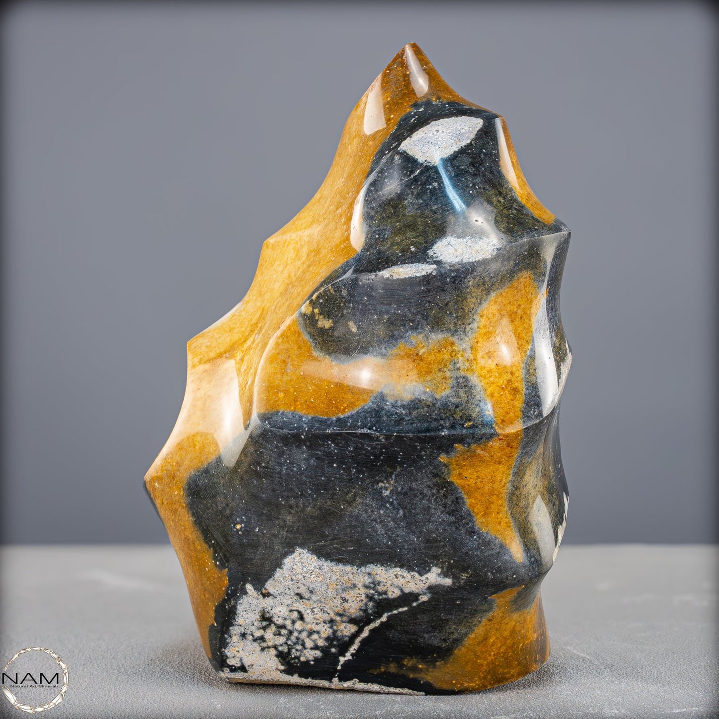 Natürliche Jaspis-Chalcedon Kristallflamme - 2744,83g