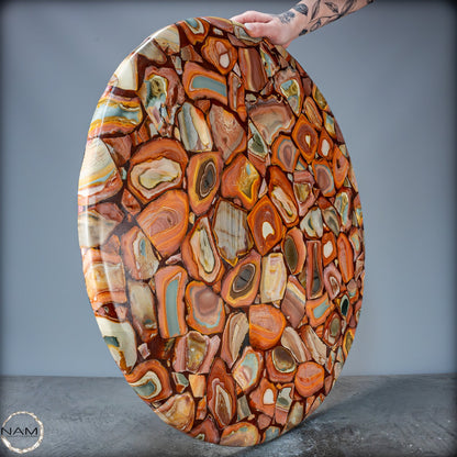 Wunderschöne Tisch-Platte aus Natürlichem Jasper - 13984,11g