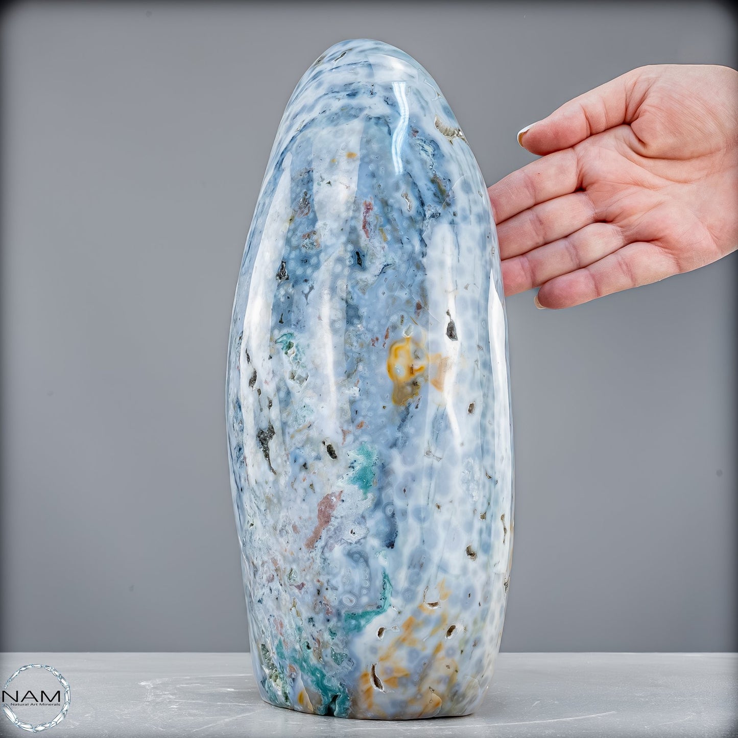 Natürliche Ozean-Jaspis Kristall-Freiform - 7147,22g