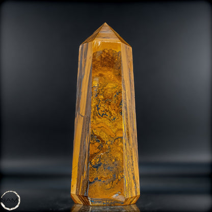 Natürlicher Tigerauge-Obelisk - 1201,36g