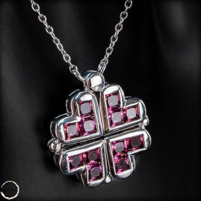 Ausdrucksstarke Rubin-Kette – zeitlose Eleganz mit Charakter -6,03g  - 30,15ct