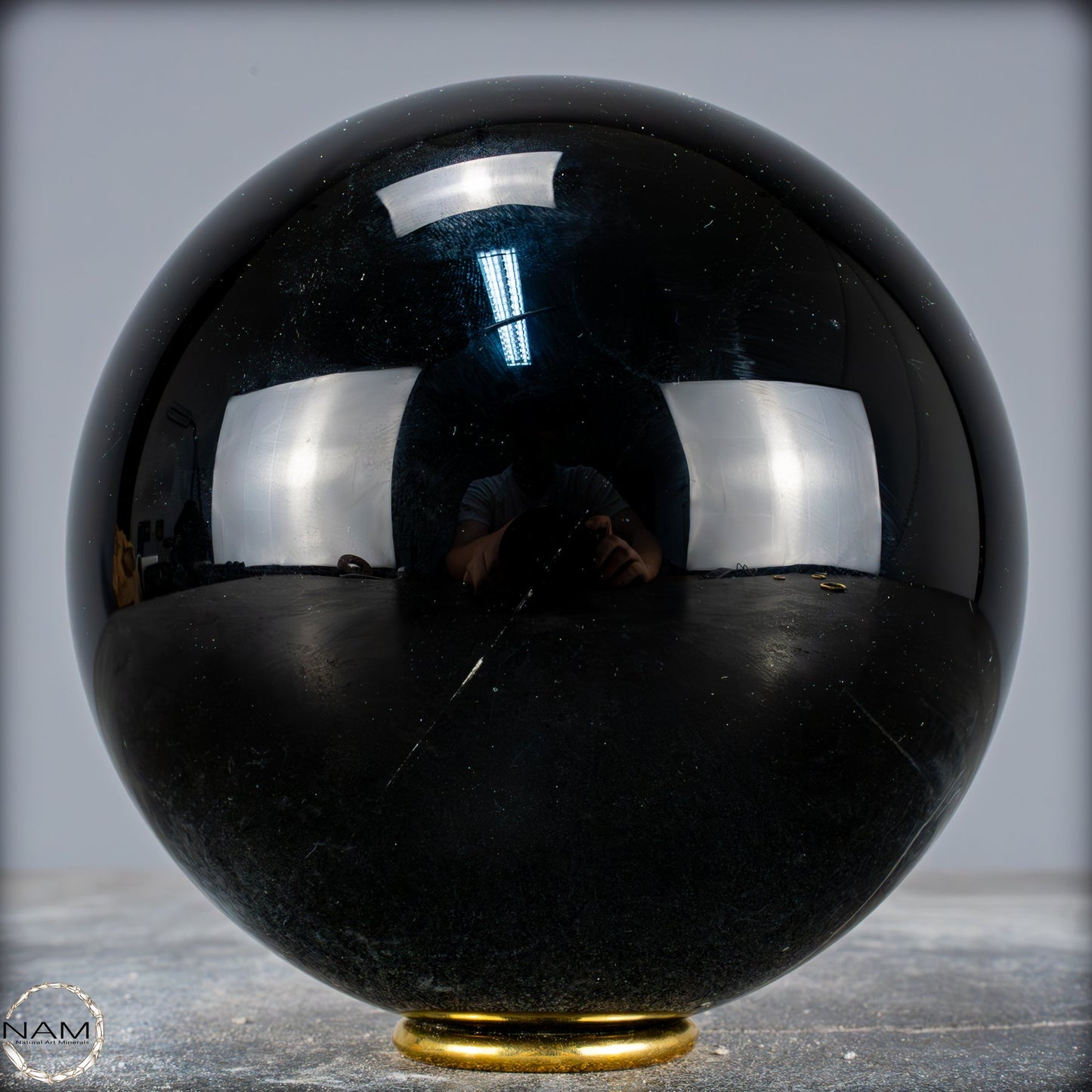 Natürliche Schwarze Obsidian Kristall-Kugel - 2884,59 g