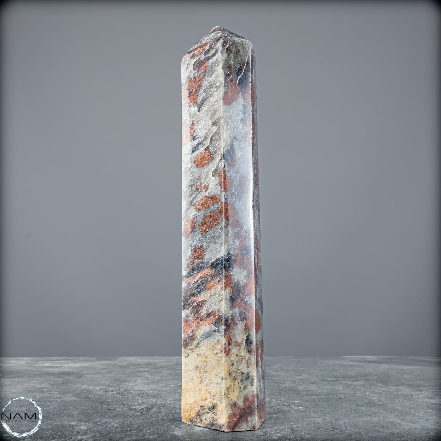Natürliche Rote Aventurin Obelisk aus Madagaskar - 677,22g