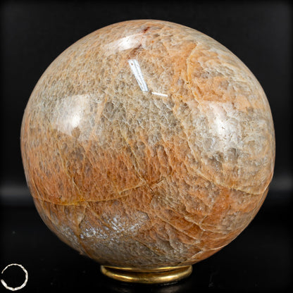 Natürlicher Pfirsich-Mondstein Kristall-Kugel -1915,17g