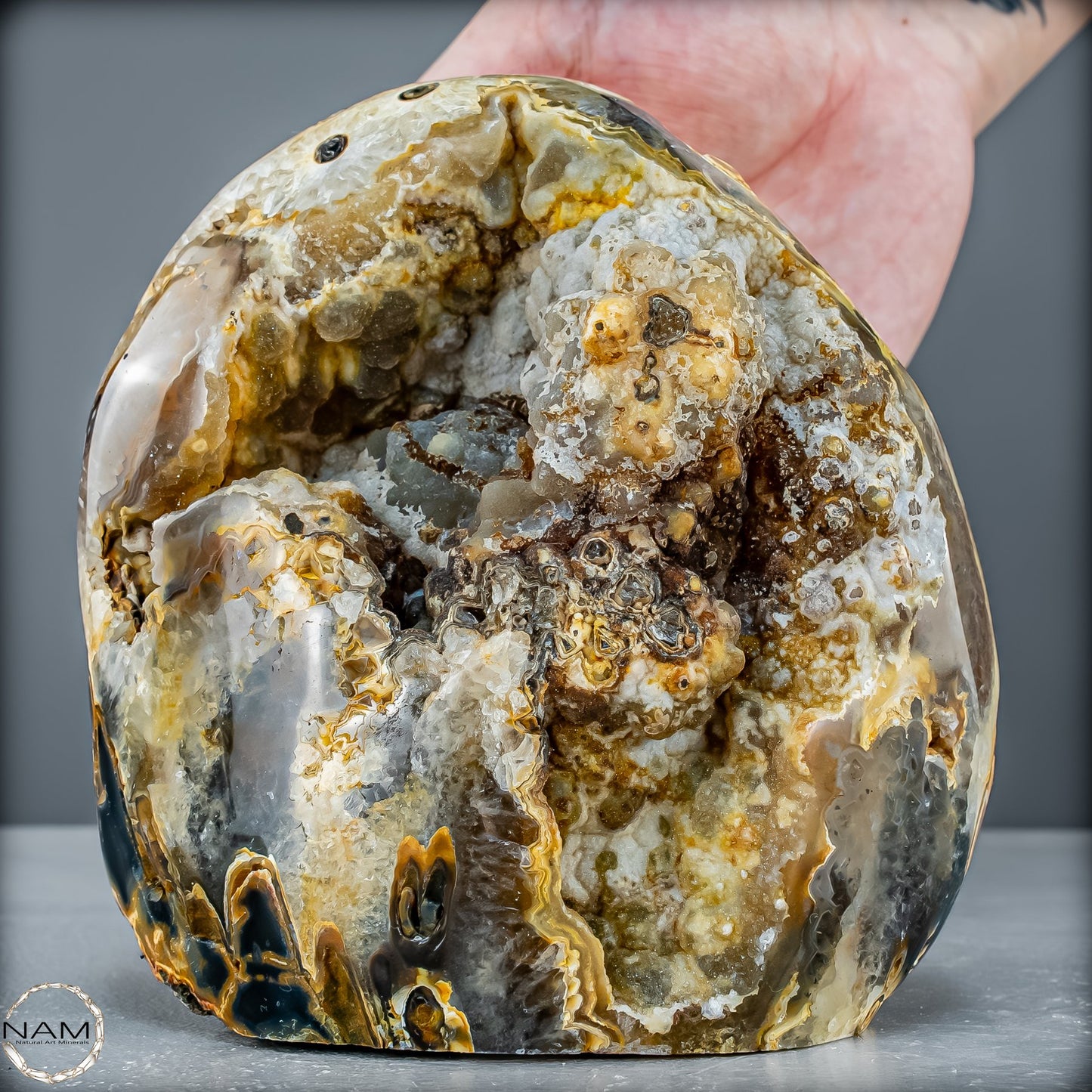 Achat-Druse –  Natürlichen Schönheit aus Brasilien 1661,19g