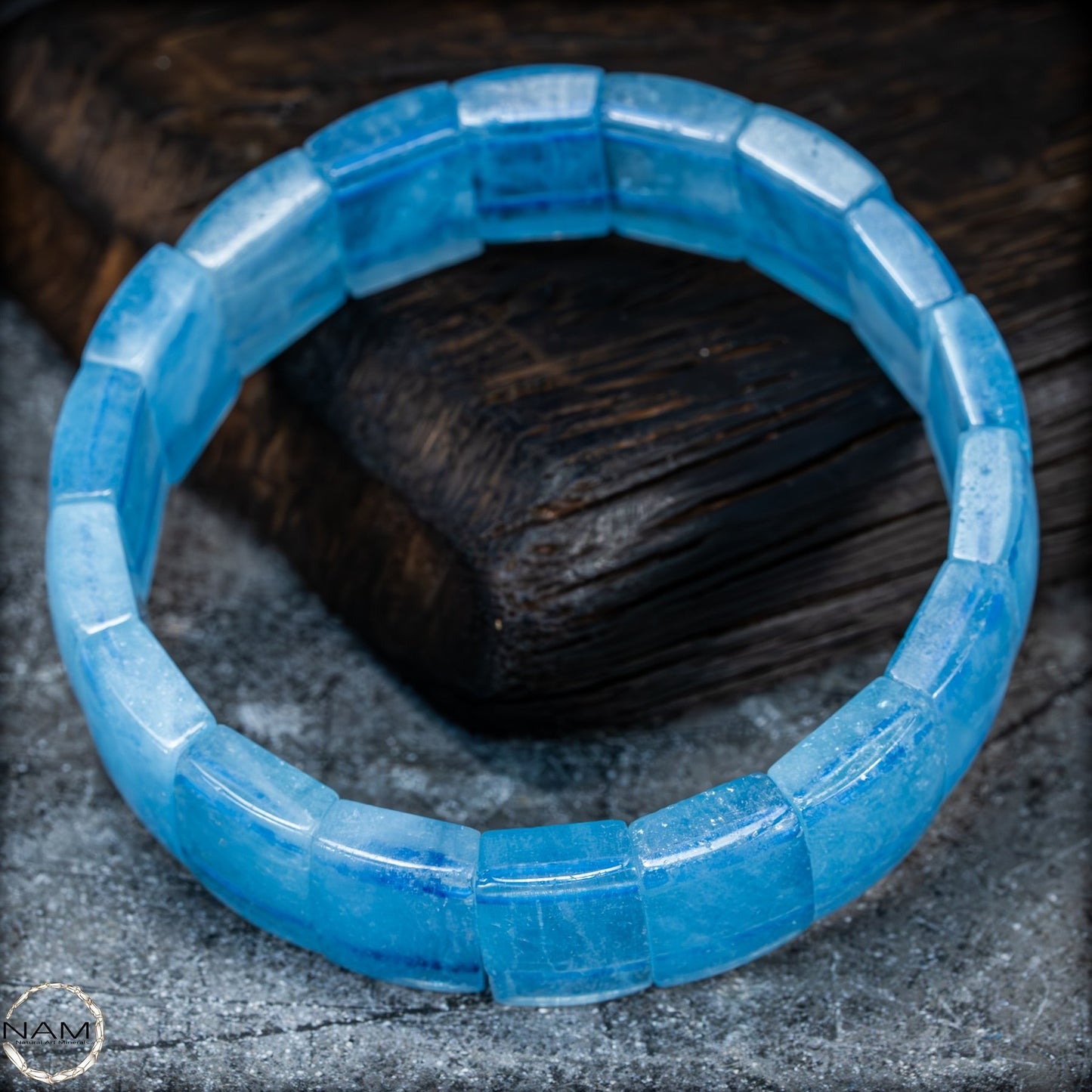 Eleganz in Blau – Aquamarin-Armband Afghanistan -40,19g 200,95ct