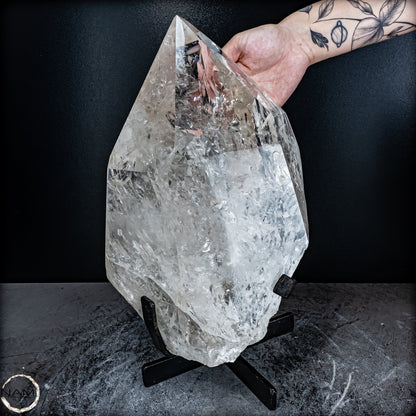 Natürlicher Lumerische Quartz Kristall Phantom auf Ständer - 10802,49g