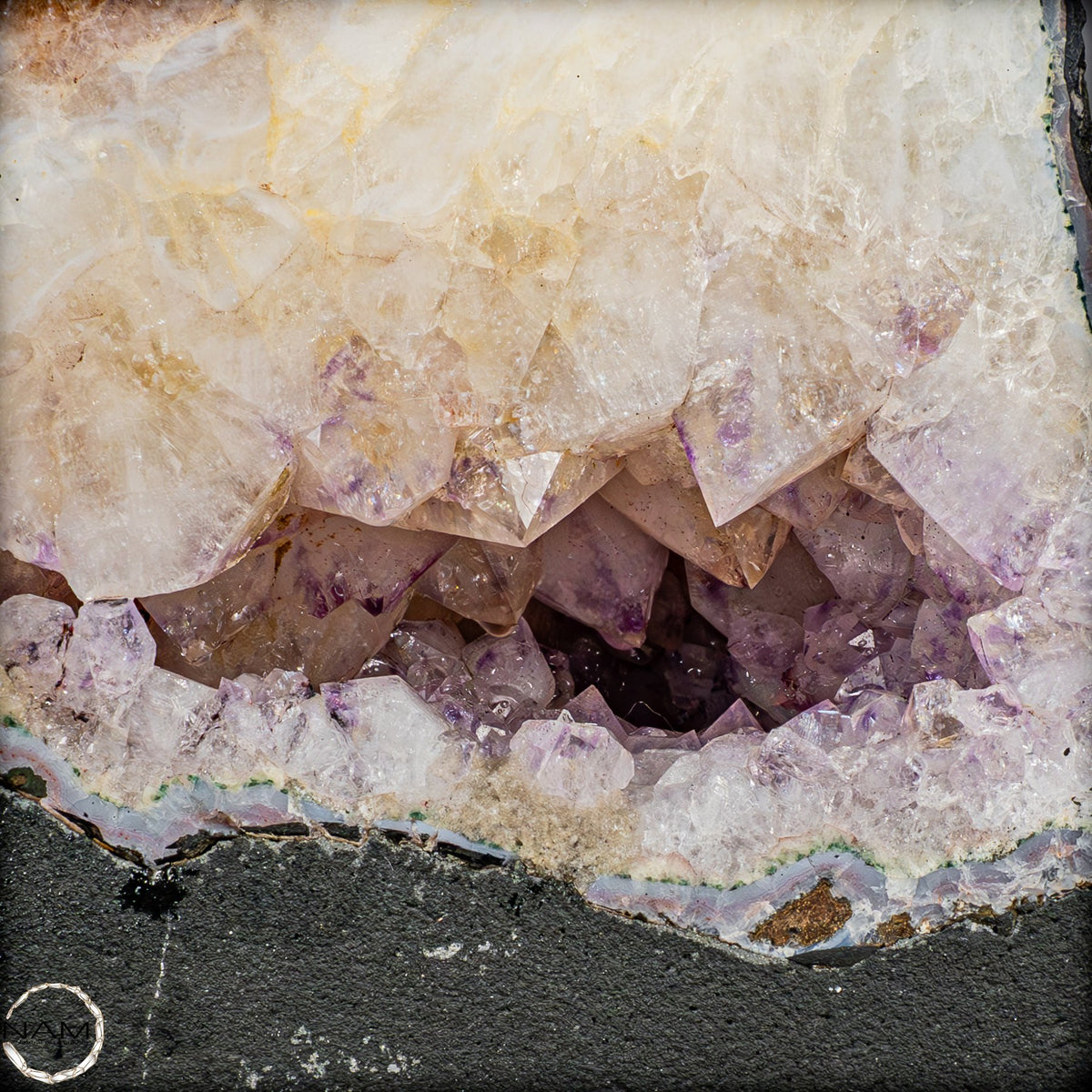 Atemberaubende 24 kg Citrin-Amethyst-Druse-24043,88g