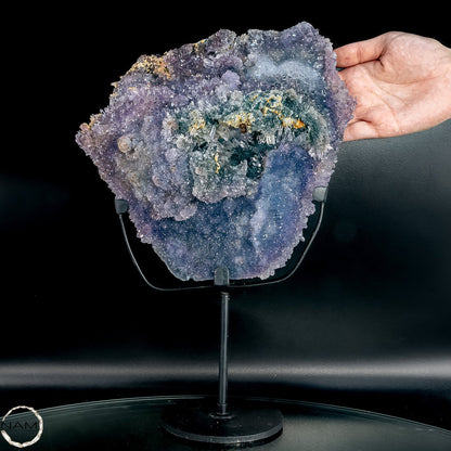 Spektakulärer Blumen-Amethyst auf Ständer – 1904,22g