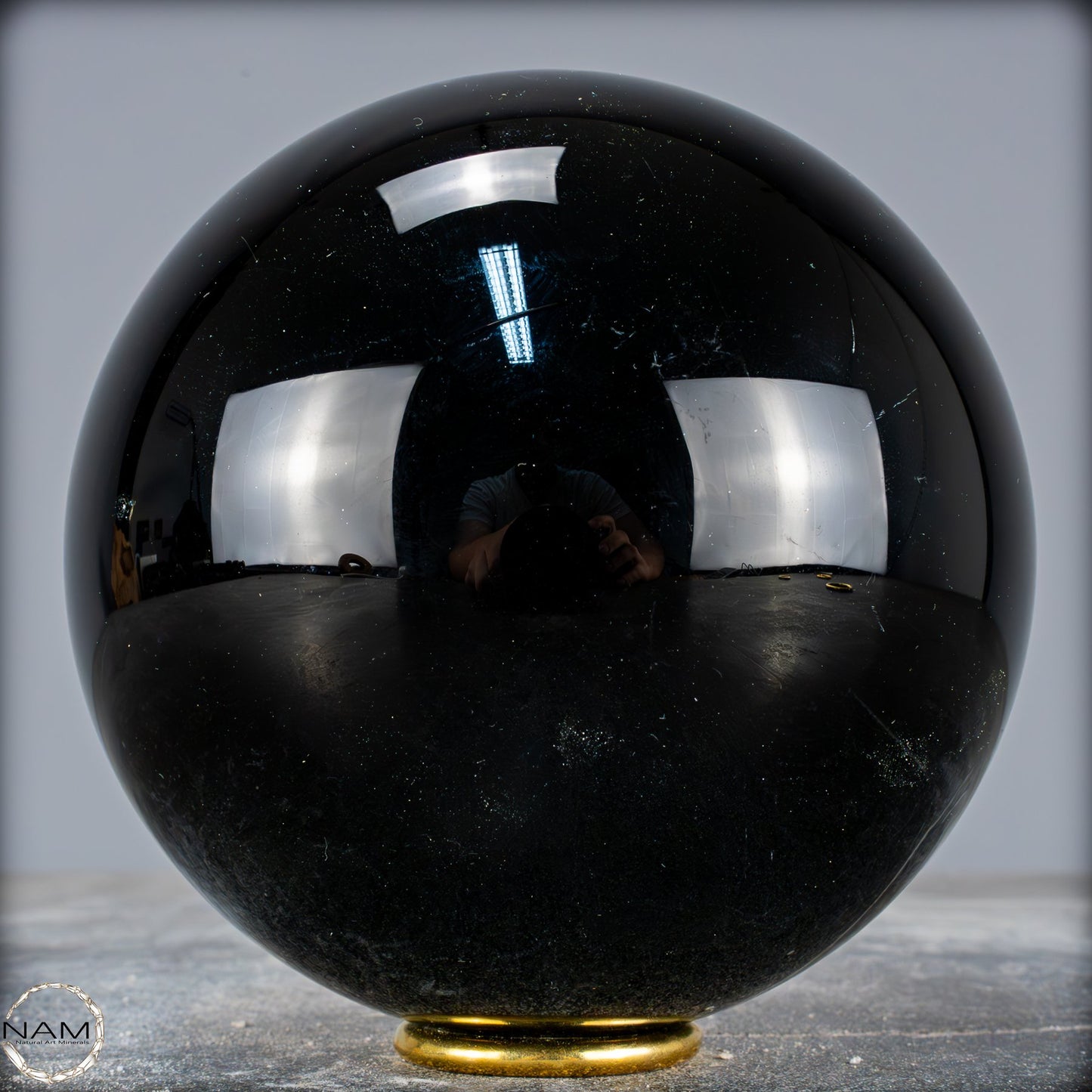 Natürliche Schwarze Obsidian Kristall-Kugel - 2884,59 g