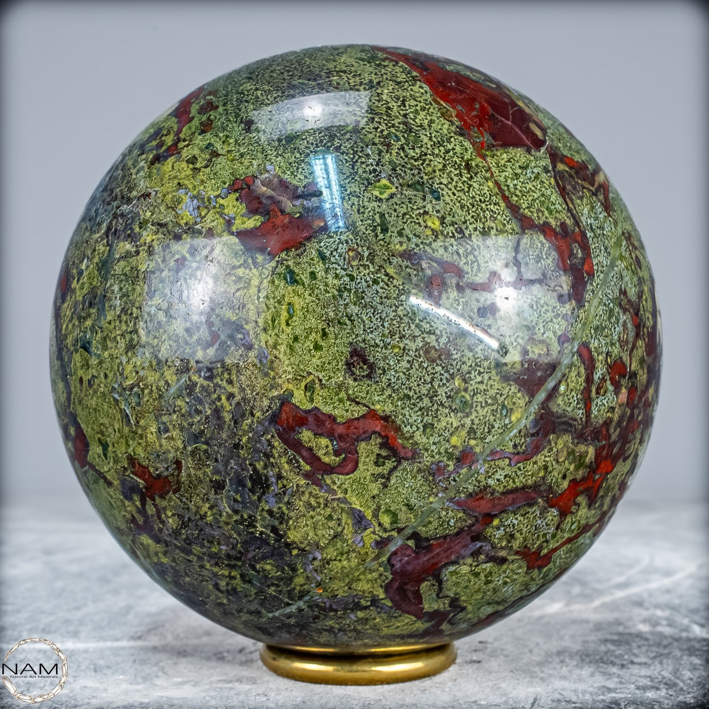 Natürliche Drachenblut-Jaspis Kugel aus Australien - 2906,77g - 131mm