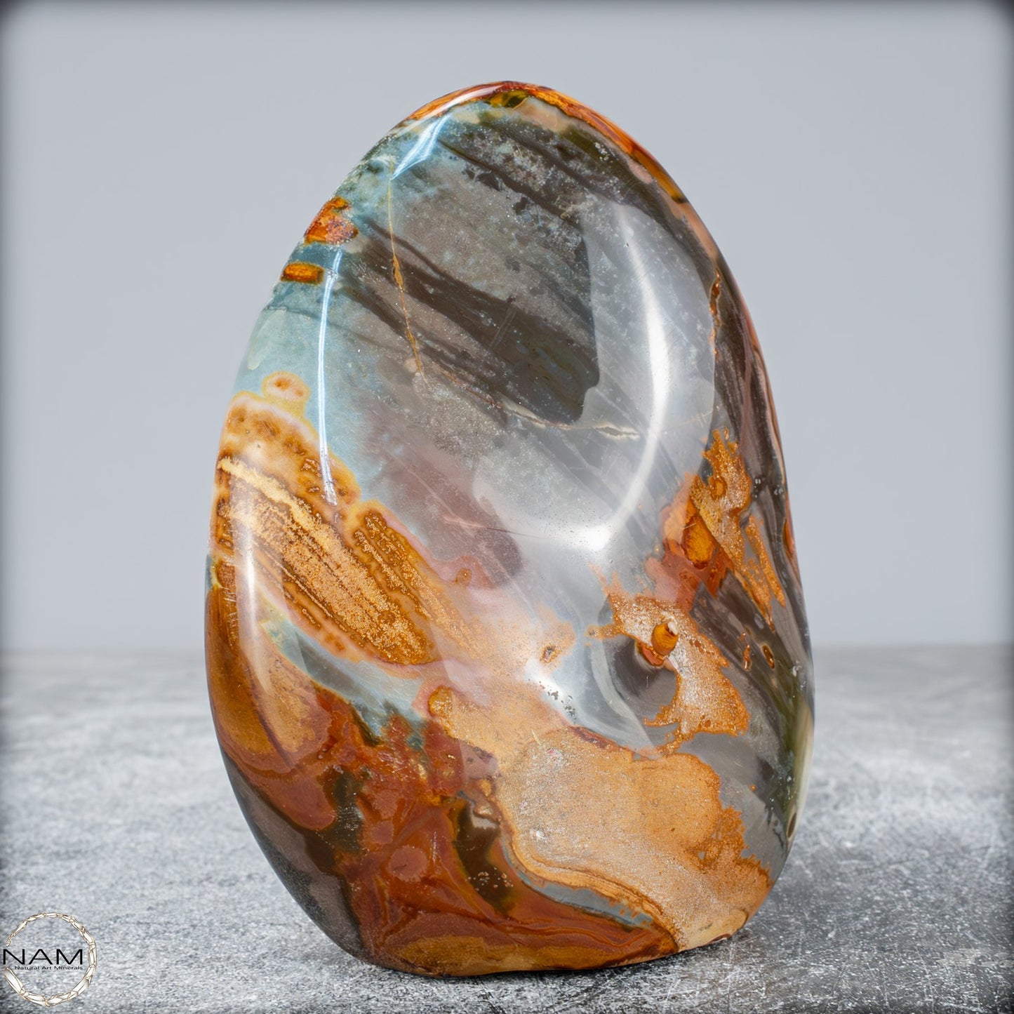 Natürliche Polychrome Jaspis Kristall-Freiform - 570,17g