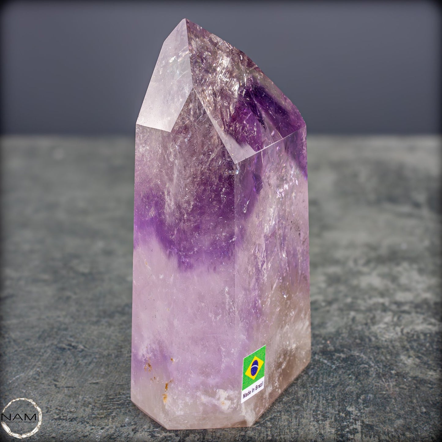 Natürliche, Sehr Seltene Amethyst-Kristall Spitze, Brasilien - 644,19g