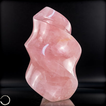 Natürliche Rosenquarz-Kristall Flamme aus Brasilien - 1959,94g