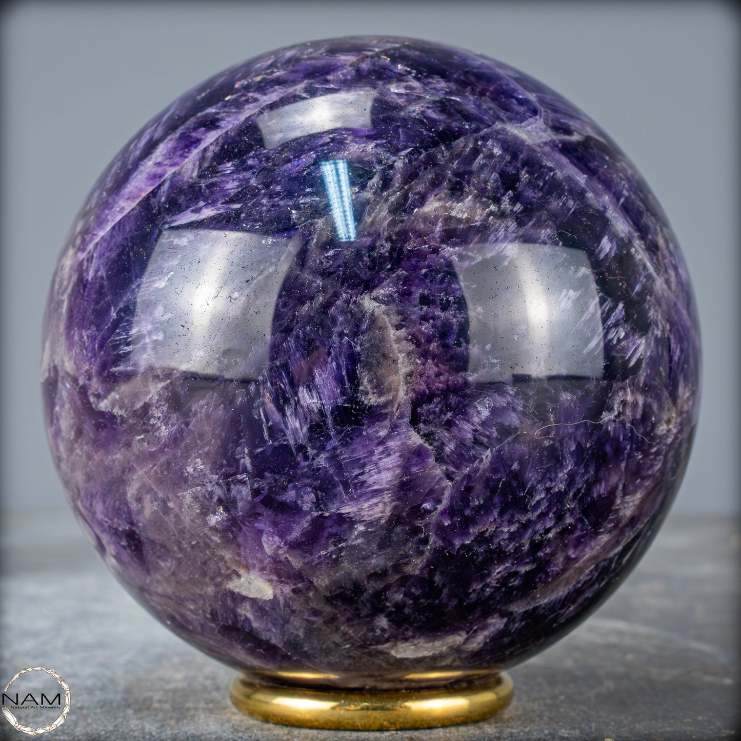 Natürliche Chevron-Amethyst Kristallkugel aus Bolivien - 1106,79g - 94mm