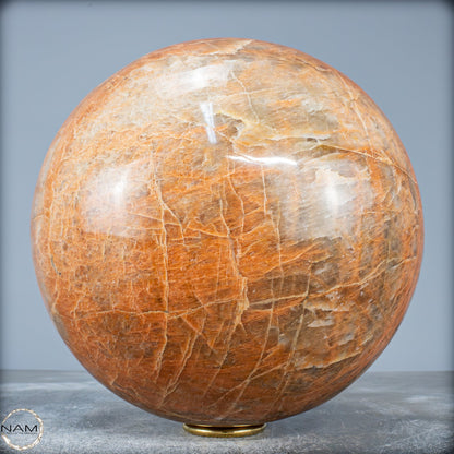 Natürlicher Pfirsich-Mondstein Kristall-Kugel - 9919,91g - 195mm