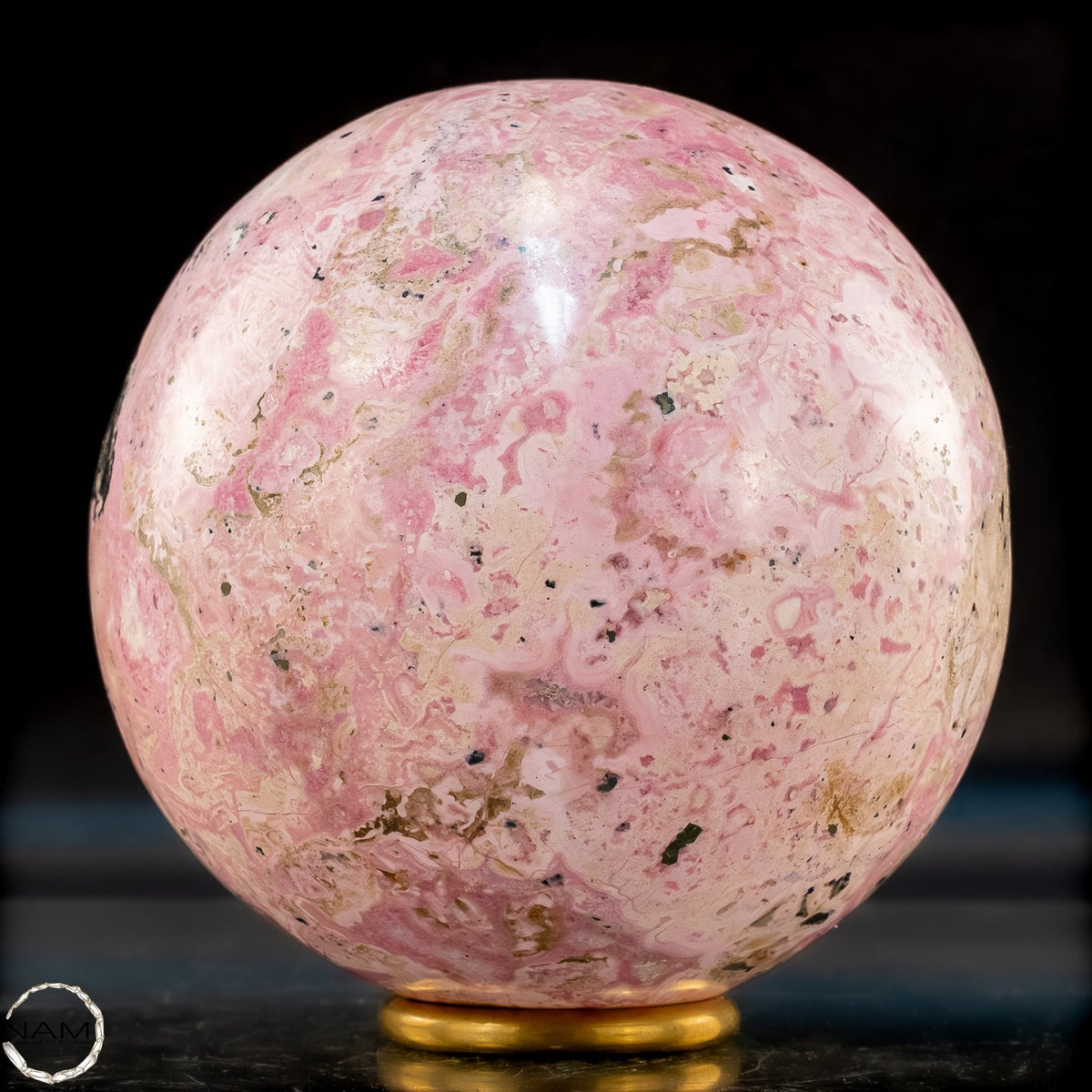 Rhodochrosit-Kugel – imposantes Unikat in Rosa-2012,44g