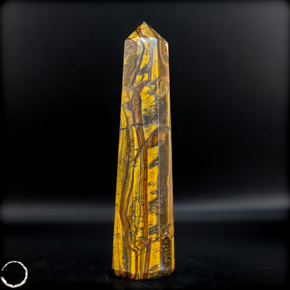 Natürlicher Tigerauge-Obelisk - 752,69g