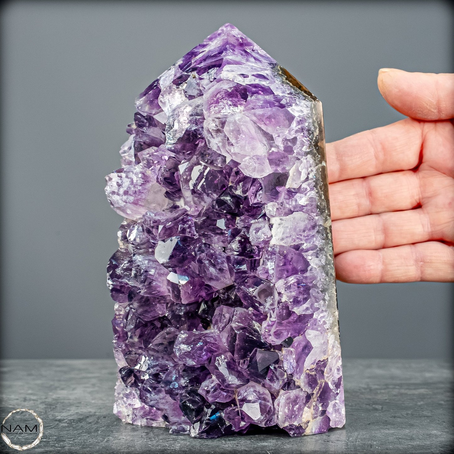 Natürliche Amethyst-Kristall Druse/Spitze -1601,48g