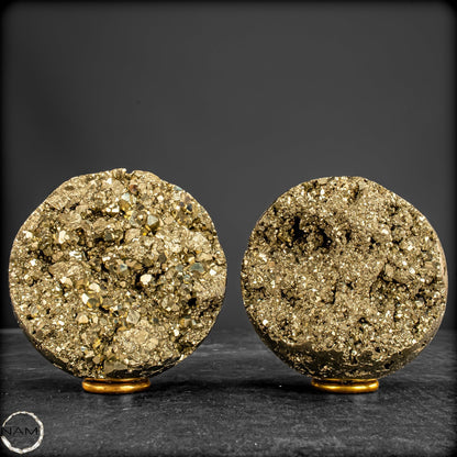 Pyrit-Kugel-Set – Goldener Glanz -1896,69g