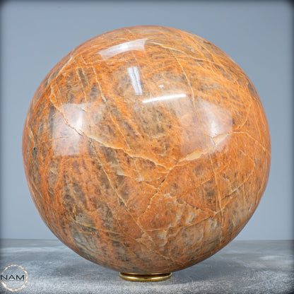 Natürlicher Pfirsich-Mondstein Kristall-Kugel - 9919,91g - 195mm