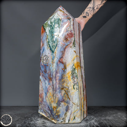 Natürlicher Ocean Jasper Kristall-Obelisk - 42463,59g