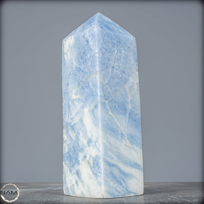 Natürlicher Blauer Calcit-Kristall Obelisk - 2542,91g