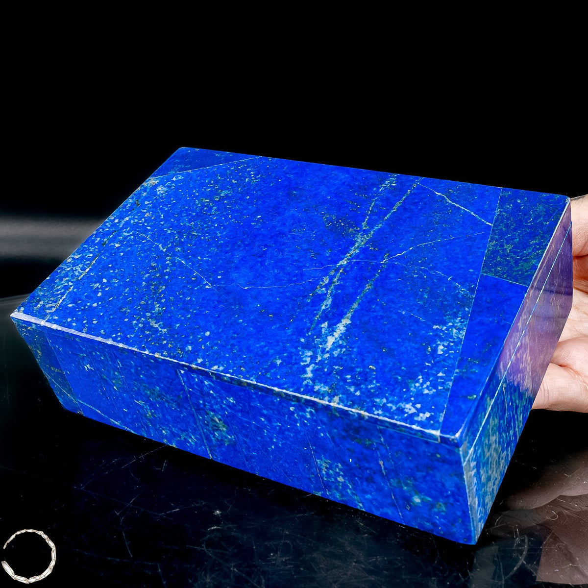 Natürliche  Lapislazuli Schmuckkästchen/Box - 729,91g