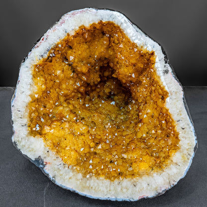 Große  Citrin-Quarz Druse, Brasilien - 15601,93g
