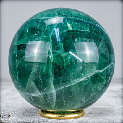 Natürliche Grüne Fluorit Kristallkugel, Spitzenqualität - 1406,15g