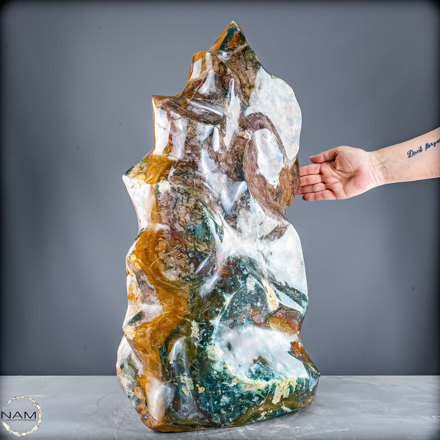 Natürliche Ocean Jasper Flamme - 63301,44g