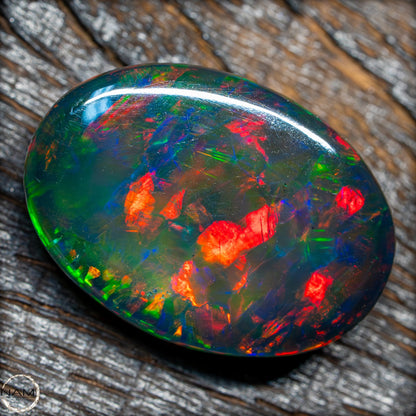 Großer AAA+ Schwarzer Opal Cabochon - 24.3 ct - 4.86 g