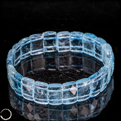 Eleganz in Blau – Aquamarin-Armband Afghanistan -41,08g 205,4ct