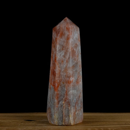 Natürlicher Roter Feuerquarz Obelisk - 3746,28g