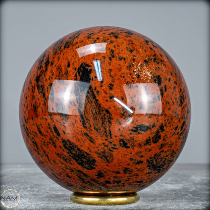 Natürliche Mahagoni-Obsidian Kristall-Kugel -1166,66g