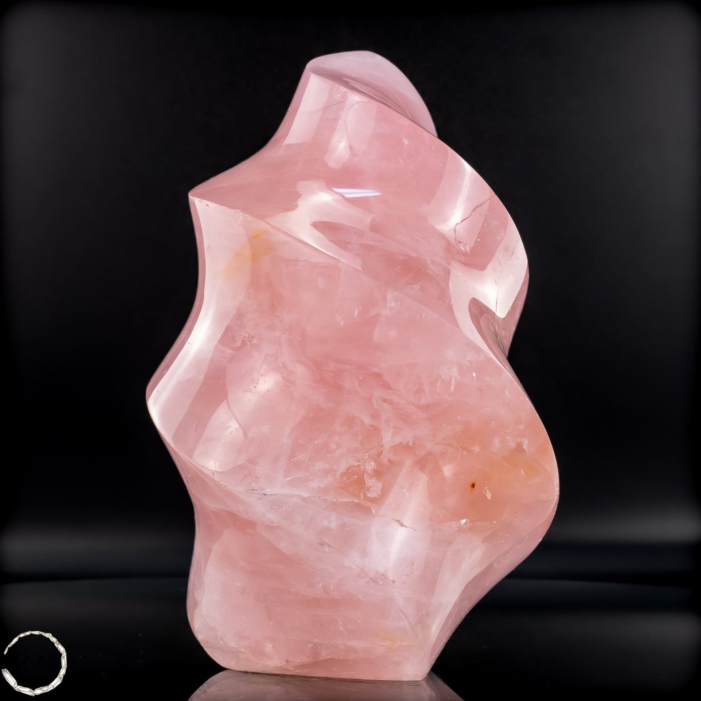 Natürliche Rosenquarz-Kristall Flamme aus Brasilien - 1959,94g