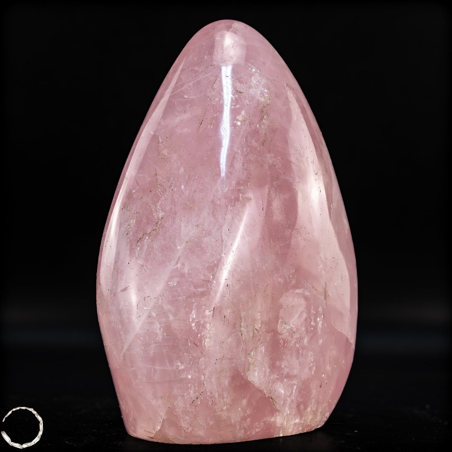 Natürliche Rosenquarz-Kristall Freiform aus Brasilien - 950,38g