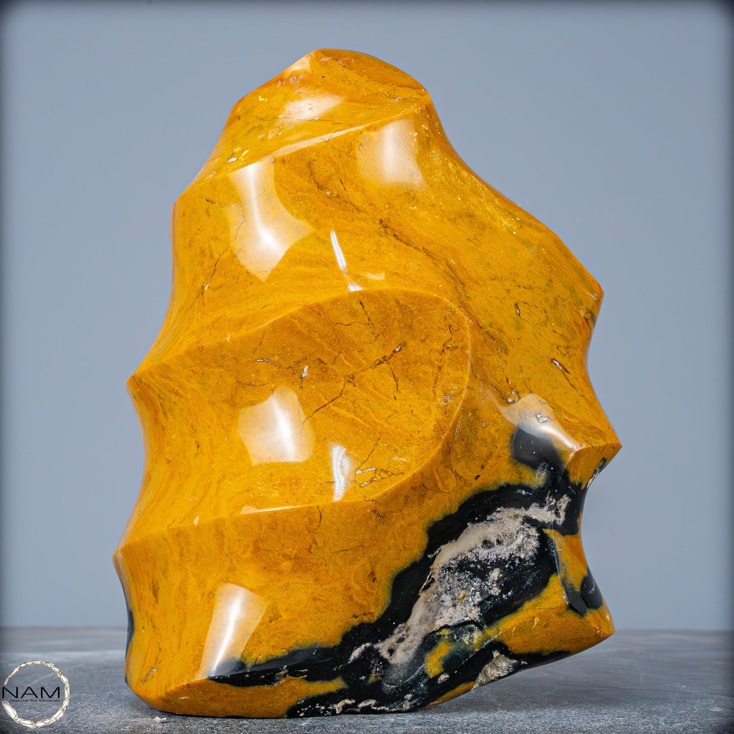 Natürliche Jaspis-Chalcedon Kristallflamme - 2657,91g