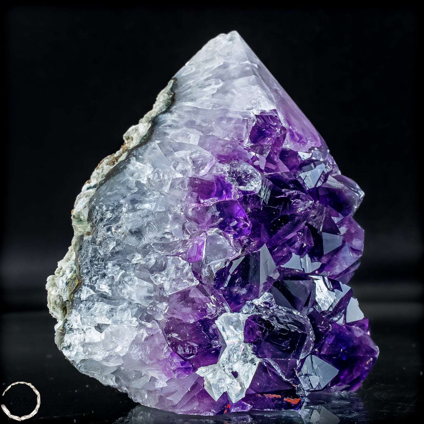 Natürliche Amethyst-Kristall Druse/Spitze - 473,19g