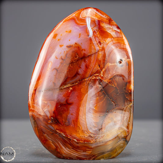 Natürlicher Roter Carneol-Kristall Freiform - 691,17g