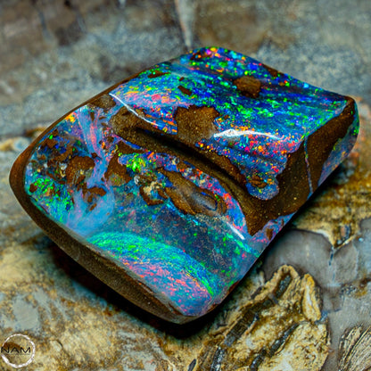 Natürlicher Boulder Opal aus Australien Edelsteinqualität Poliert - 11,202g