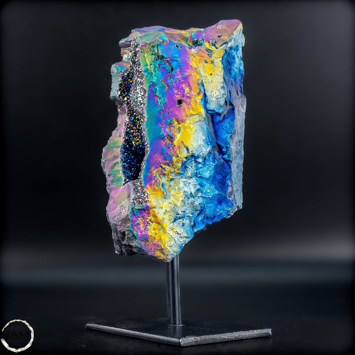 Kristall-Aura-Amethyst auf Ständer –797,79g