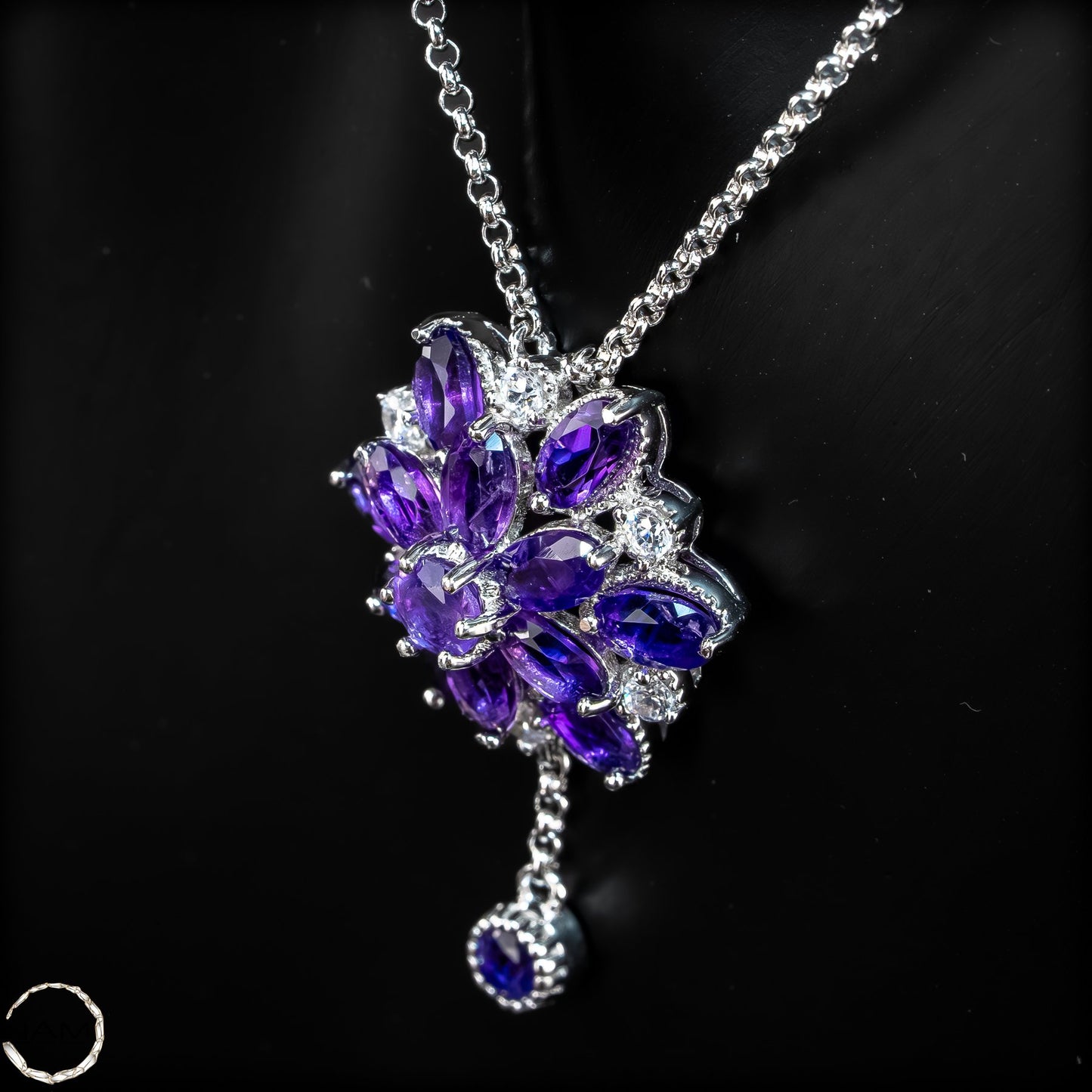 Amethyst-Kette – elegante Tiefe in leuchtendem Violett - 5,97g-29,85ct