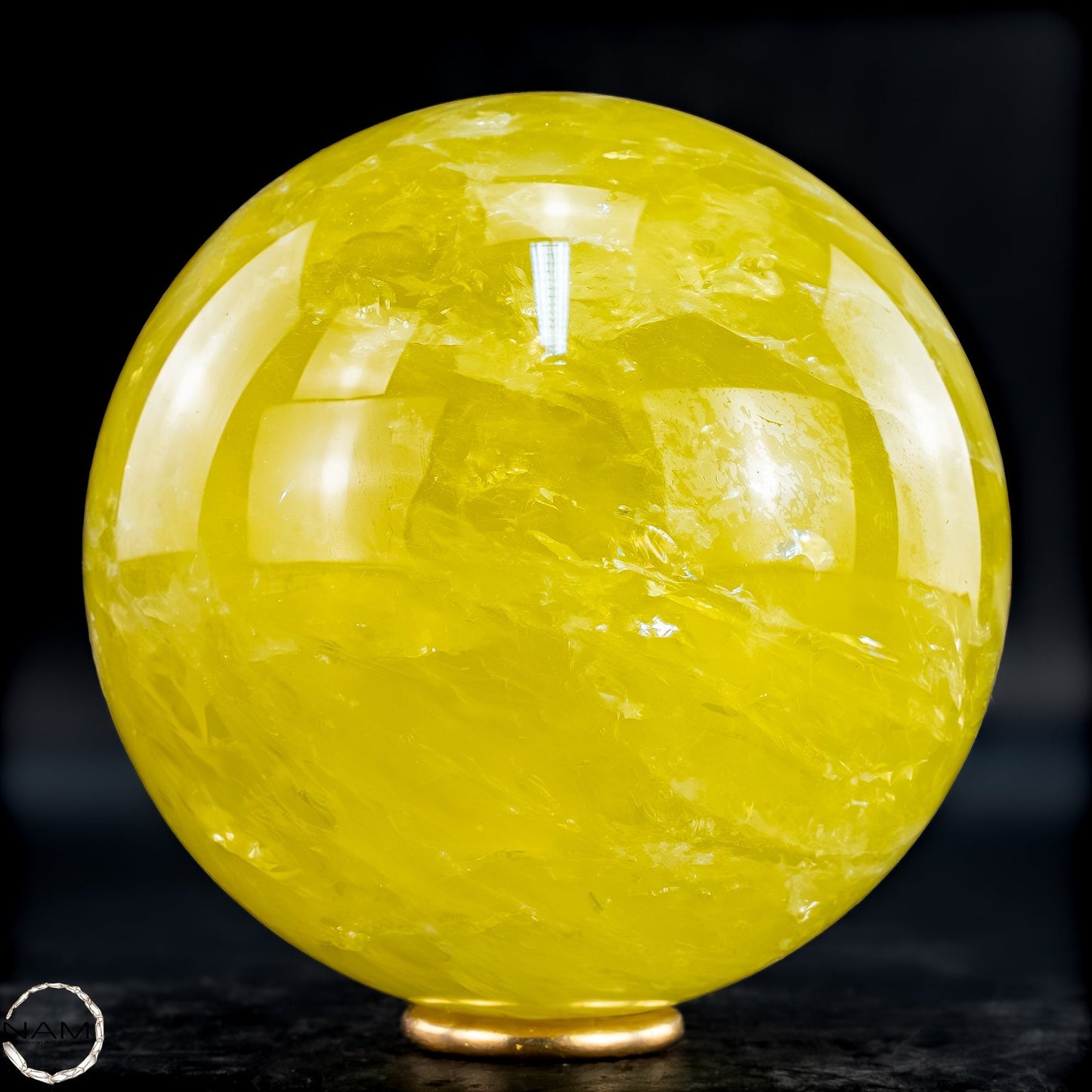 Top Qualität Transparenter Citrin Kristall Kugel - Brasilien - 992,18g