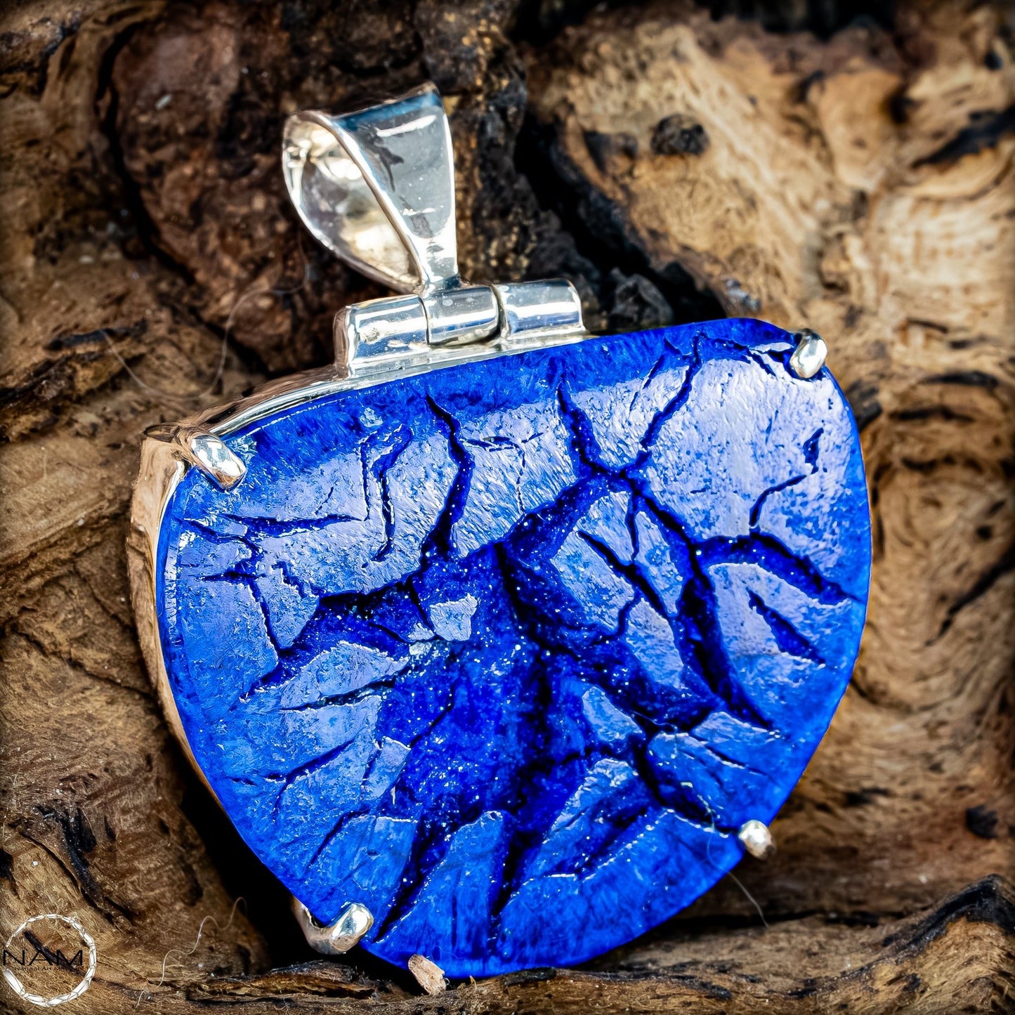 Sehr seltene Natürliche Azurit Nuss aus Russland -  18,48g 92,4ct