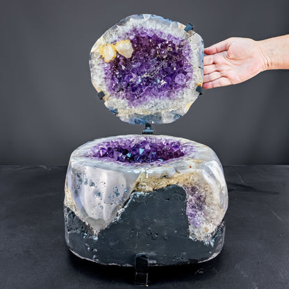 Natürliche Amethyst-Kristall Drusen-Schale -22541,77g