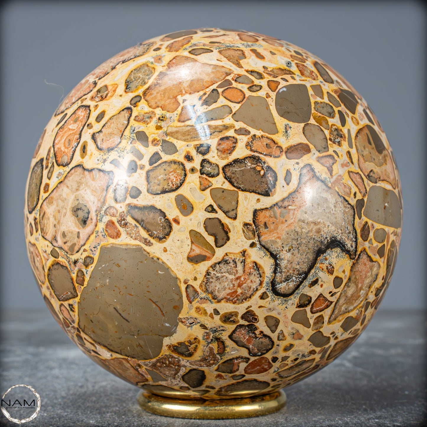 Natürliche Leoparden-Jaspis Kristallkugel - 1542,51 g