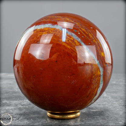 Natürliche Jaspis-Achat Kristallkugel - 736,67g