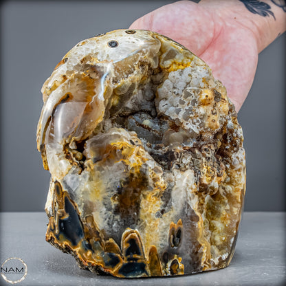 Achat-Druse –  Natürlichen Schönheit aus Brasilien 1661,19g